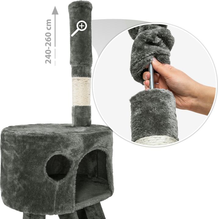 Actual product image tectake Hansi (260 cm, Grey/white)