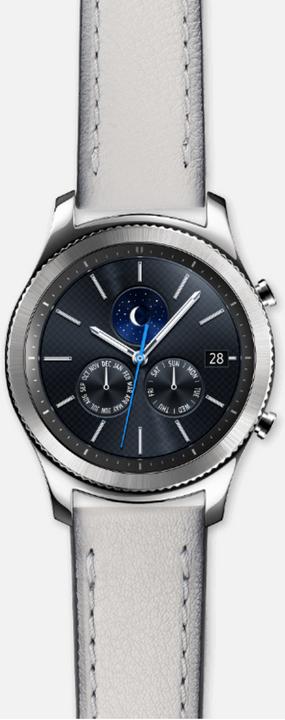 Produktbild Strap Studio Leather Classic Grey (22 mm, Leder, Gear S3 Frontier, Gear S3 Classic)