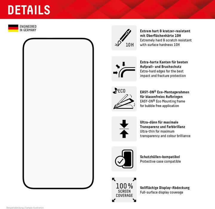 Immagine prodotto Displex Set Premium 4 in 1 (vetro blindato Full Cover, custodia protettiva, caricabatterie, cavo di (1 Pezzo/i, Apple iPhone 15 Plus)
