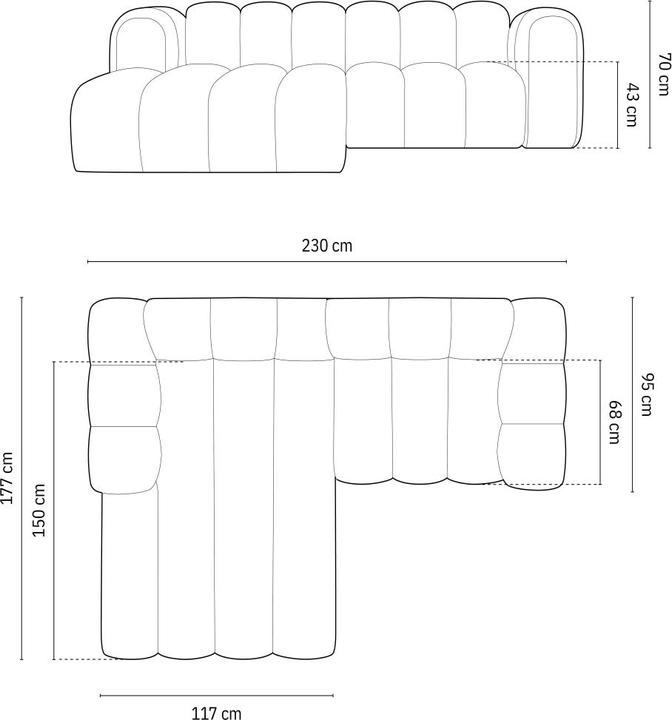 Actual product image Micadoni Lupine (Corner sofa)