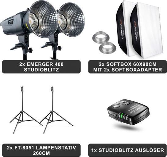 Image du produit Walimex pro Emerger 400 Set Double (400 W, Set)