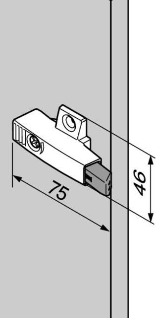 Actual product image Blum OTION 971A in cross adapter plate (1 pcs.)