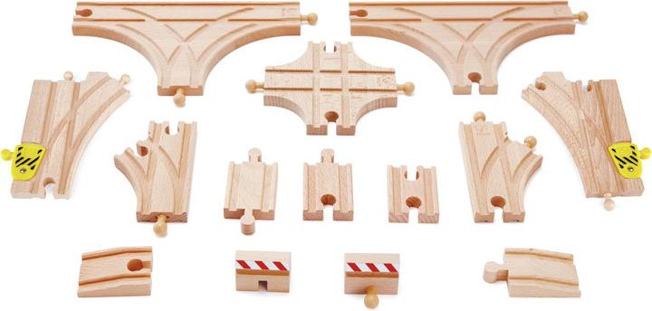 Hape Kit de rails Changement & Aiguillage