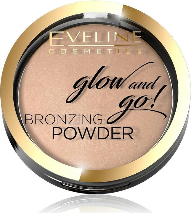 Actual product image Eveline Glow And Go! Bronzing Powder Powder Bronzer In Stone 01 Go Hawaii 8.5G (01 Go Hawaii 8.5G, Bronzer, 8.50 g)