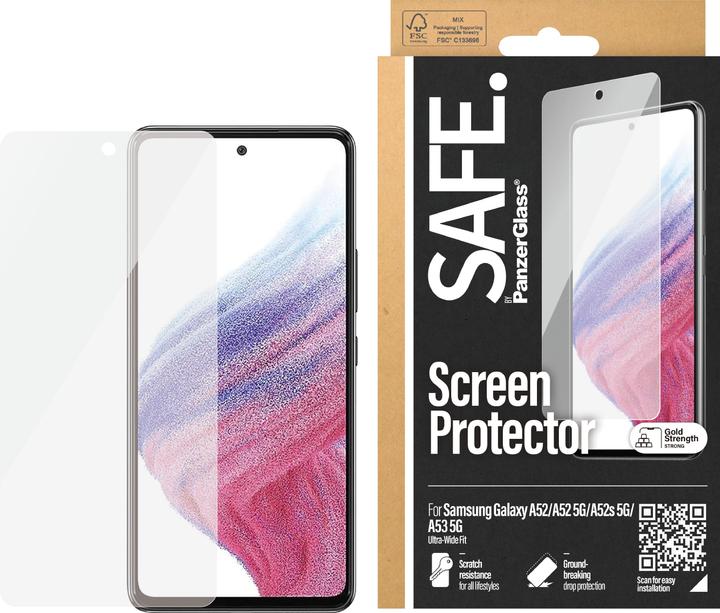 Immagine prodotto Safe. Protezione dello schermo Custodia amichevole Galaxy A52/A52 5G/A52s 5G/A53 (1 Pezzo/i, Samsung Galaxy A53 5G, Samsung Galaxy A52s 5G, Samsung Galaxy A52 5G, Samsung Galaxy A52)