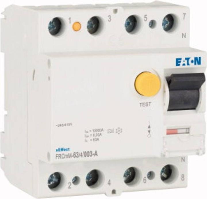 Actual product image Eaton MOE FRCMM-63/4/003-A RCD switch, 63A, 4p, 30mA, type A