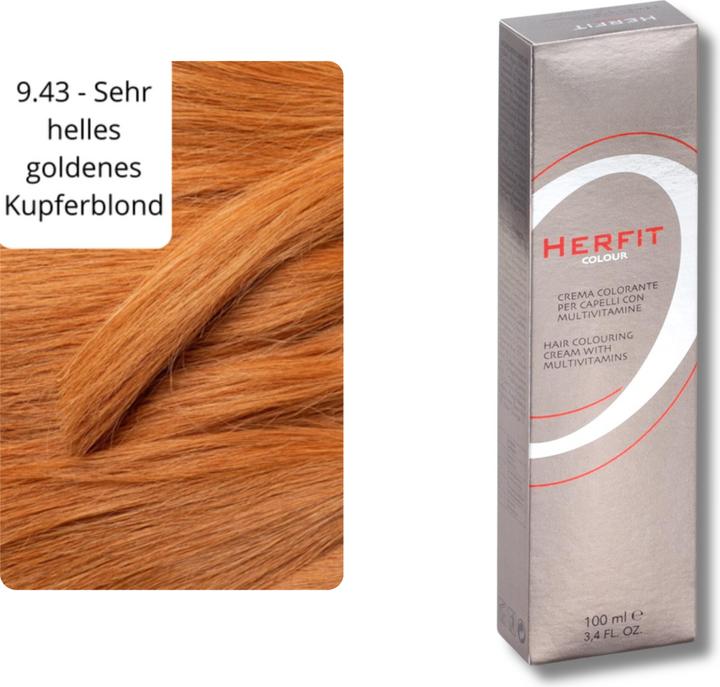 Produktbild XanitaliaPro HAARFARBE MIT VITAMINEN 9.43 - Sehr helles goldenes Kupferblond 100 ml (9.43 - Sehr helles goldenes Kupferblond)