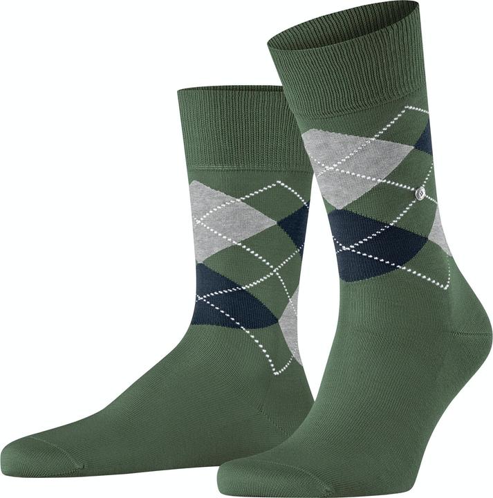Image du produit Burlington Chaussettes "Manchester" vert/Ã petits motifs (Une unité par pack, 40 - 46)
