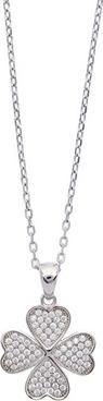 Actual product image Oliver Weber Collection Oliver Weber - Silver Necklace for Good Luck Four Leaf Karma 61282 (chain. pendant)