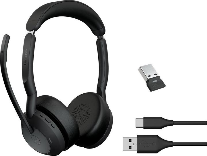 Actual product image Jabra Evolve2 55 MS Stereo (Wireless, USB-A)