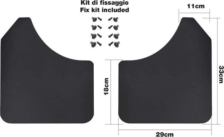 Actual product image Simoni Racing Kotschutzlappen universal