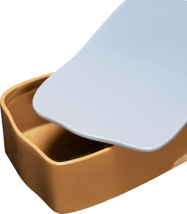 Produktbild Hübsch Amare Schreibtisch Organizer Large Braun/Hellblau