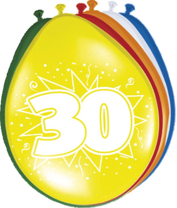 Produktbild Folat Partyballone 30 Jahre (8 x)