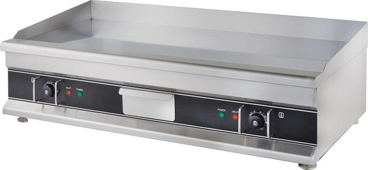 Image du produit Gastro Hero Plaque grillade électrique Eco lisse, chromée - appareil de table (6 kW)