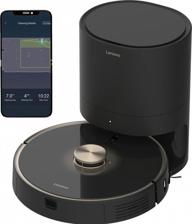 Produktbild Lenovo Staubsauger - Roboter T1S Pro mit Selbstreinigungsstation, Schwarz (Saugwischroboter)