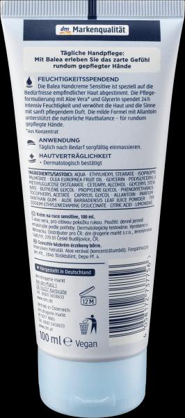 Actual product image dm Balea Hand Cream Sensitive (100 ml)