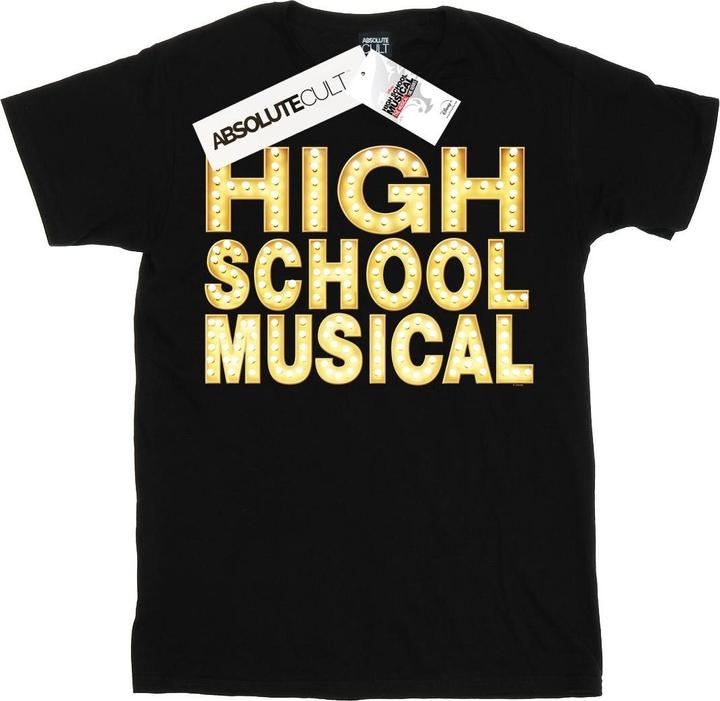 Actual product image Disney Girls High School Musical The Musical Lights Logo Cotton T-Shirt (116)