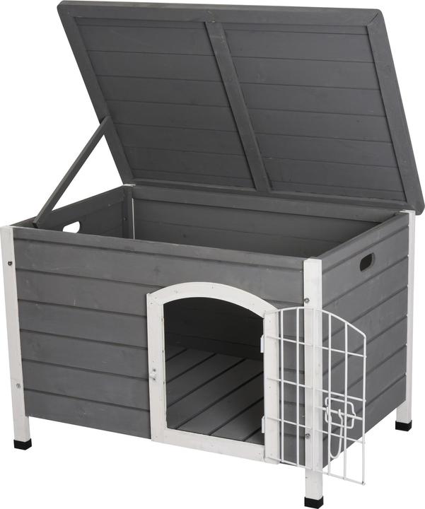 Produktbild PawHut Hundehütte mit Tür (Hundezwinger)