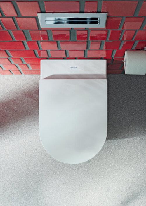 Actual product image Duravit Wall-hung WC set ME by Starck RIMLESS white WG