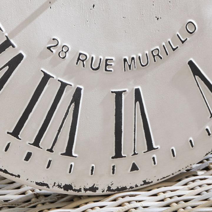 Produktbild Loberon Uhr Rue Murillo antikweiss/schwarz (57 cm)