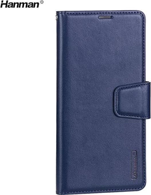 Produktbild Hanman Samsung Galaxy A32 4G (2021) - Mill Flip Case mit 3 Kartenfächern, dunkelblau (Samsung Galaxy A32)
