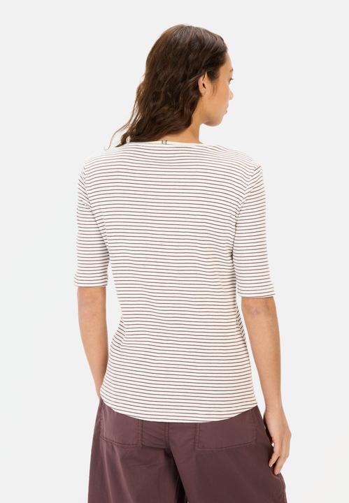 Produktbild Camel Active Gestreiftes Rundhals T-Shirt aus reiner Baumwolle (S)