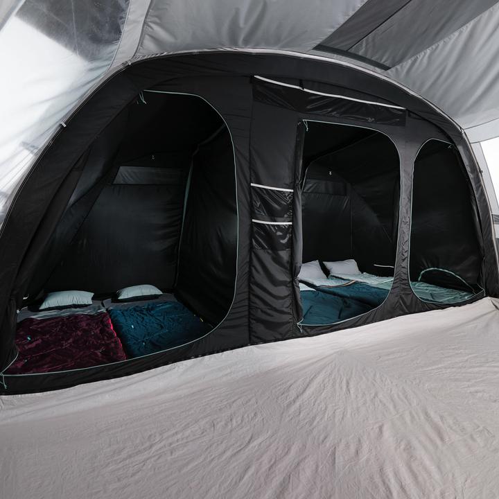 Produktbild Quechua Familienzelt Stangenaufbau - Arpenaz 6.3 F&B 6 Personen 3 Kabinen (25.75 kg, 6 Personen)