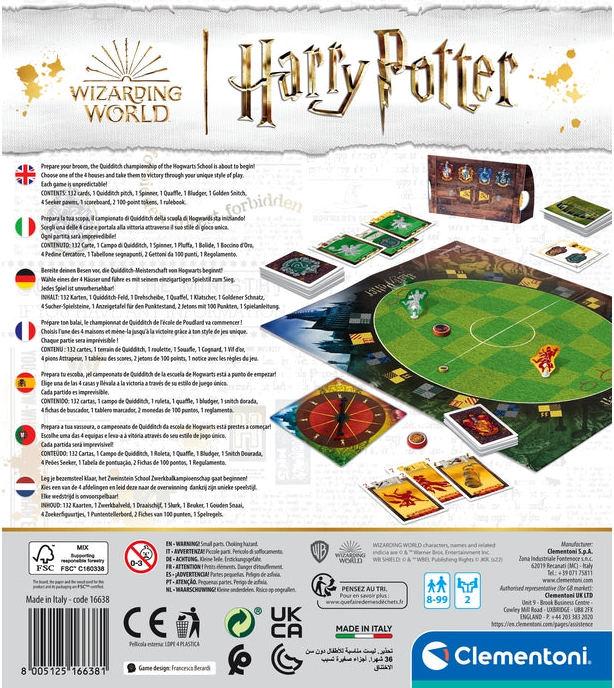 Productafbeelding Clementoni Harry Potter Zwerkbal Clash (Duits, Frans, Italiaans, Engels)