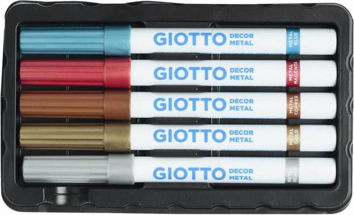 Immagine prodotto Giotto Penne in fibra 'Decor Metal (6 x)