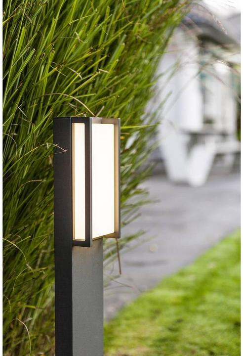 Actual product image Lutec LED outdoor floor lamp Qubo (1100 lm, IP54)