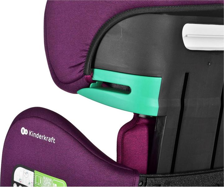 Actual product image KinderKraft Junior Fix 2 I-Size Cherry Pearl (Child seat, ECE R129/i-Size Standard)