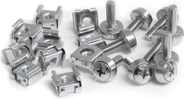 Actual product image StarTech M5 mounting screws and cage nuts for server cabinet / rack - 50 pcs.