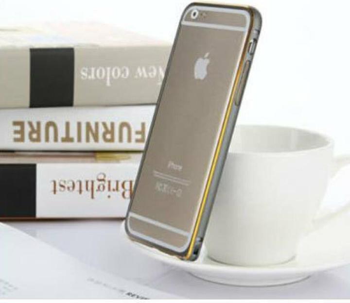 Actual product image Okmore Metal Bumper for iPhone 6 gold (Apple iPhone 6)