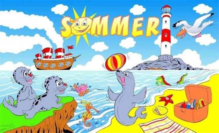 Actual product image trends4cents Flag SUMMER LIGHT TOWER 90 x 150 cm