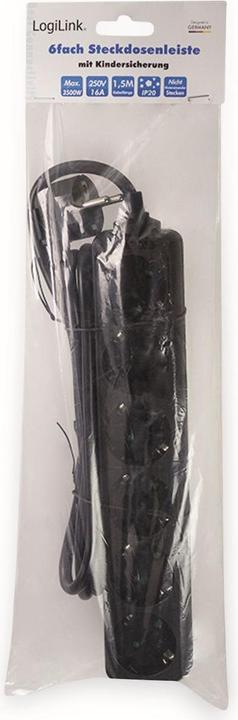 Image du produit LogiLink Bandeau de prises (6 x, CEE 7/3, 1.50 m)