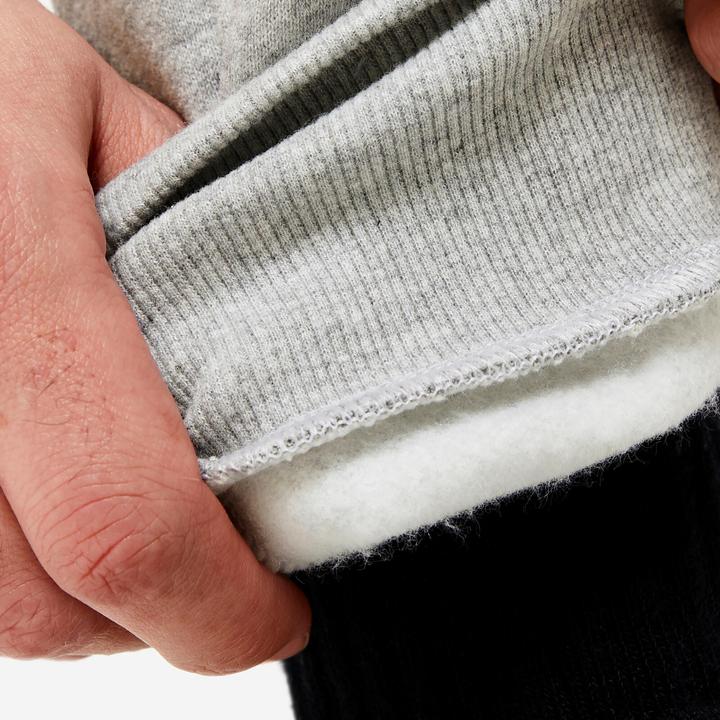 Actual product image Domyos Men's warm jogging trousers - 100 grey (W32)