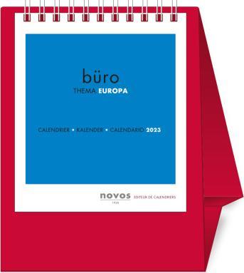 Produktbild Novos Tischkalender - Europa (A5, Kein Einband, Französisch, Italienisch, Englisch, Deutsch)