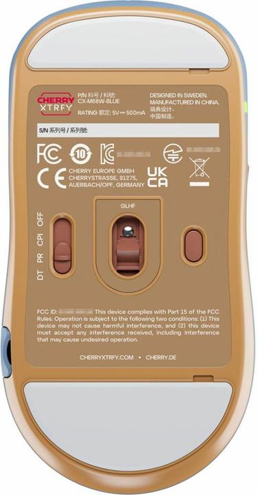 Produktbild CHERRY xtrfy M68 Wireless, Blue (Kabellos)