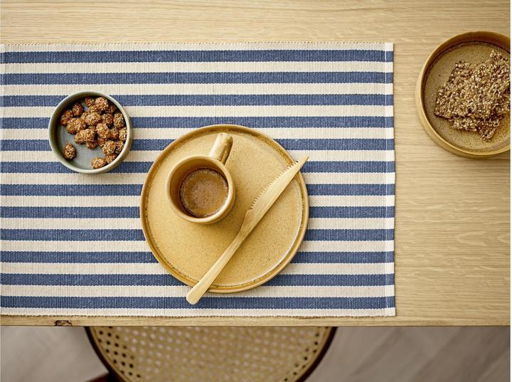 Produktbild Södahl Tischset Statement Stripe 48 cm x 33 m, 2 Stück, Beige/Blau (2 x, 48 x 33 cm)
