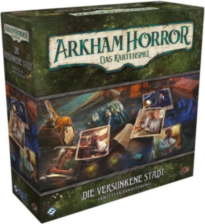 Produktbild FFG FFGD1183 - Arkham Horror: Das Kartenspiel - Die Versunkene Stadt (Ermittler-Erweiterung) (Deutsch)