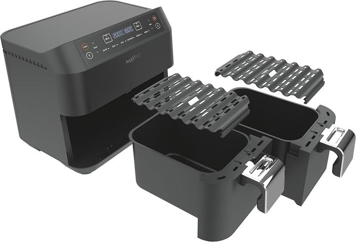 Produktbild Maxxmee Heissluft-Fritteuse Doppelkorb 2x3,8l