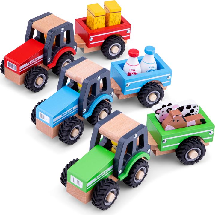 Immagine prodotto New Classic Toys Trattore con rimorchio - Animali