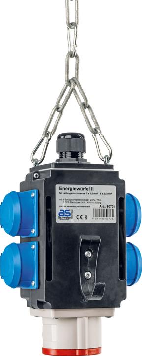 Productafbeelding As - Schwabe AS Schwabe CEE hangende verdeler 60733 60733 (5 x, CEE 7/3, CEE)