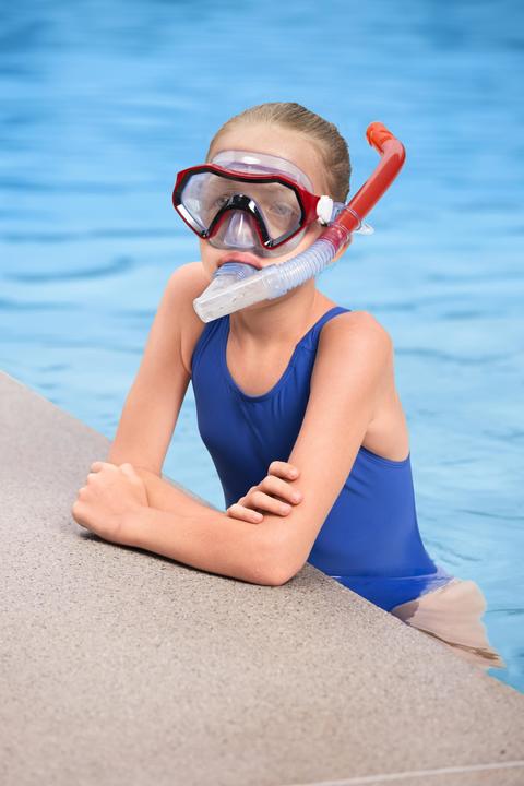 Image du produit Bestway Kit de plongée pour enfants avec masque rouge, ailerons et tube, 25046