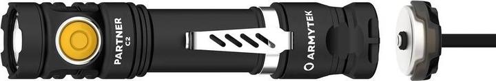 Actual product image ArmyTek Partner C2 Magnet USB Warm LED torch with belt clip, with holster battery-powered 1020l (12.35 cm, 1020 lm)
