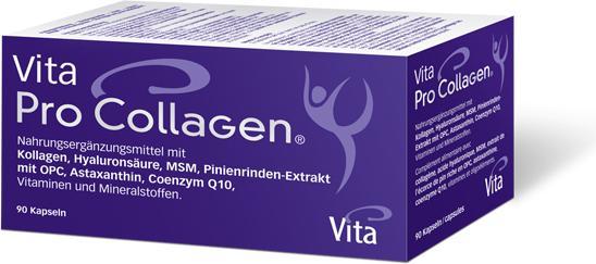 Produktbild Vita PRO Kollagen MSM Kiefernrinde OPC Astaxanthin und mehr (90 Stück, Kapseln, 313 g)