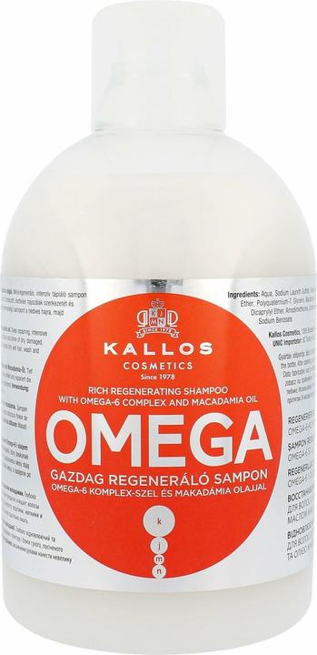 Kallos Cosmetics Omega (1000 ml, Flüssiges Shampoo)