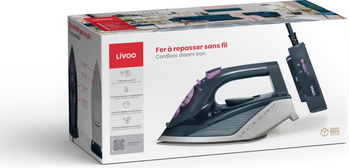 Produktbild Livoo Kabelloses Dampfbügeleisen (2200 W, 120 g/min)