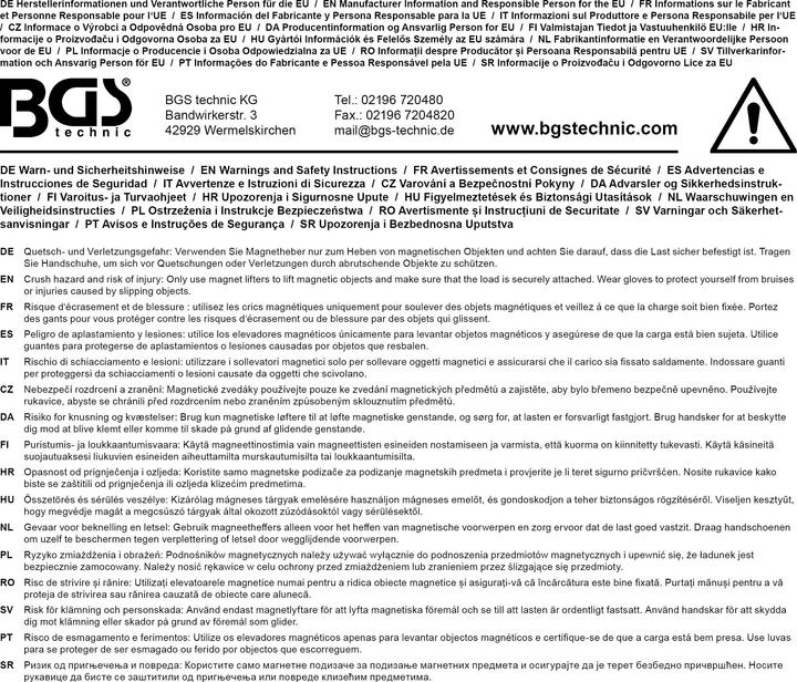 Produktbild BGS Magnetheber