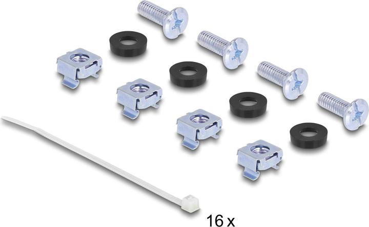 Produktbild Delock 19? Keystone Patchpanel 16 Port 1 HE schwarz